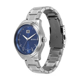 Titan Eid Collection Men's Watch Analog Blue Dial with Silver Stainless Steel Band, 1829SM01