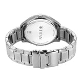 Titan Eid Collection Men's Watch Analog Blue Dial with Silver Stainless Steel Band, 1829SM01