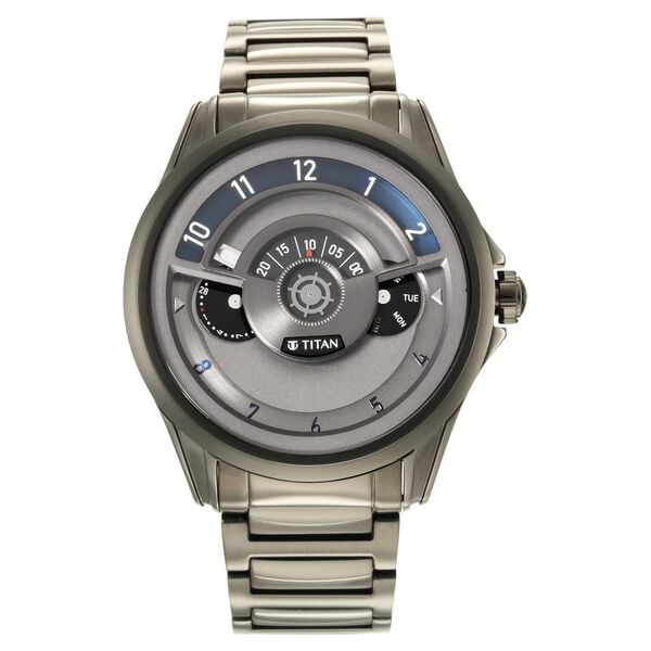 Titan, Men's, Analog Watch, with Stainless Steel Band, TI-1830QM01