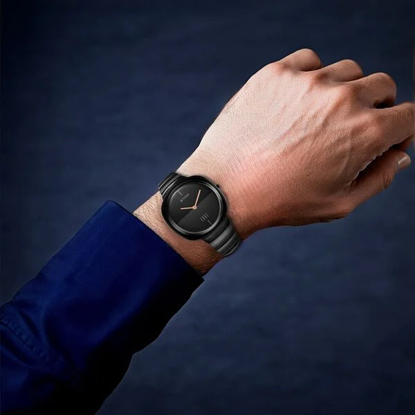 Titan Edge Squircle Unisex Watch Analog in Rich Black Dial with Glossy Ceramic Band, 1841NC01