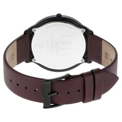 Titan Edge Baseline Analog Men's, Black Dial Leather Strap, 1843NL01