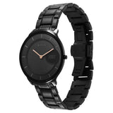 Titan Edge Men's Watch Analog Black Dial with Black Stainless Steel Band, 1843NM03