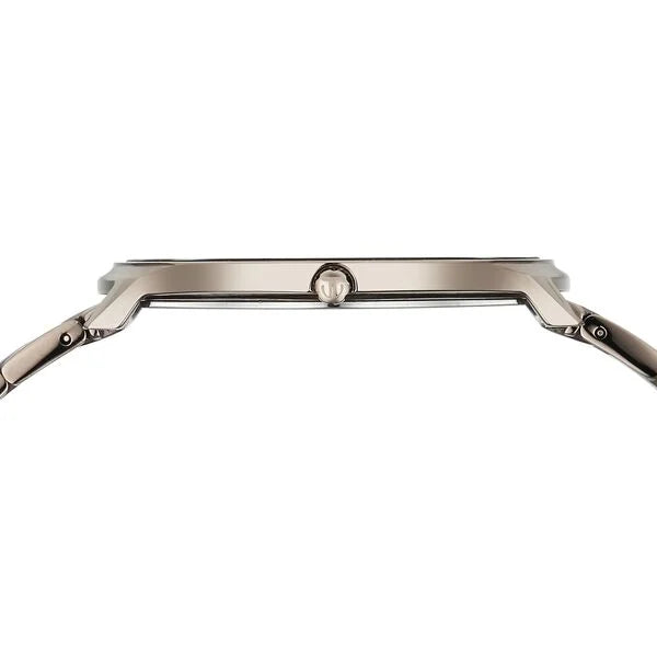 Titan Edge Slim Analog Men's Watch with Brown dial and Brown stainless steel strap,1843QM02