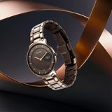 Titan Edge Baseline Men's Watch Analog Grey Dial With Grey Stainless Steel Band, 1843QM02
