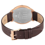 Titan Edge BaselineMen's Watch Analog Black Dial With Brown Leather Strap, 1843WL03