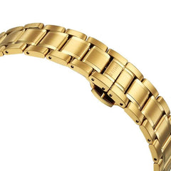 Titan Men's Watch Edge Collection, Yellow Dial Gold Stainless Steel Strap, 1843YM02