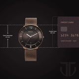 Titan, Men's, Analog Watch, Brown Dial, with Stainless Steel Band, TI-1849KM04