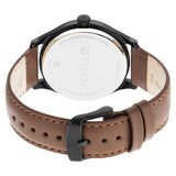 Titan Men's Watch, Black Dial Brown Leather Strap, 1865NL01 - view 4