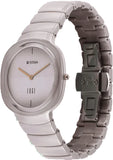 Titan Edge Squircle Quartz Analog Women's Watch with Cream Dial and Ceramic Strap,2757QC03