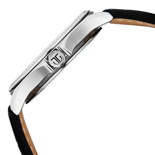 Titan, Men's, Analog Watch, Black Dial, with Leather Band, TI-1870SL10