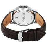 Titan, Men's, Analog Watch, Brown Dial, with Leather Band, TI-1870SL11