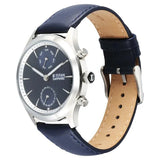 Titan Sapphire Men's Multifunction Watch Analog Blue Dial with Blue Leather Strap, 1874SL02