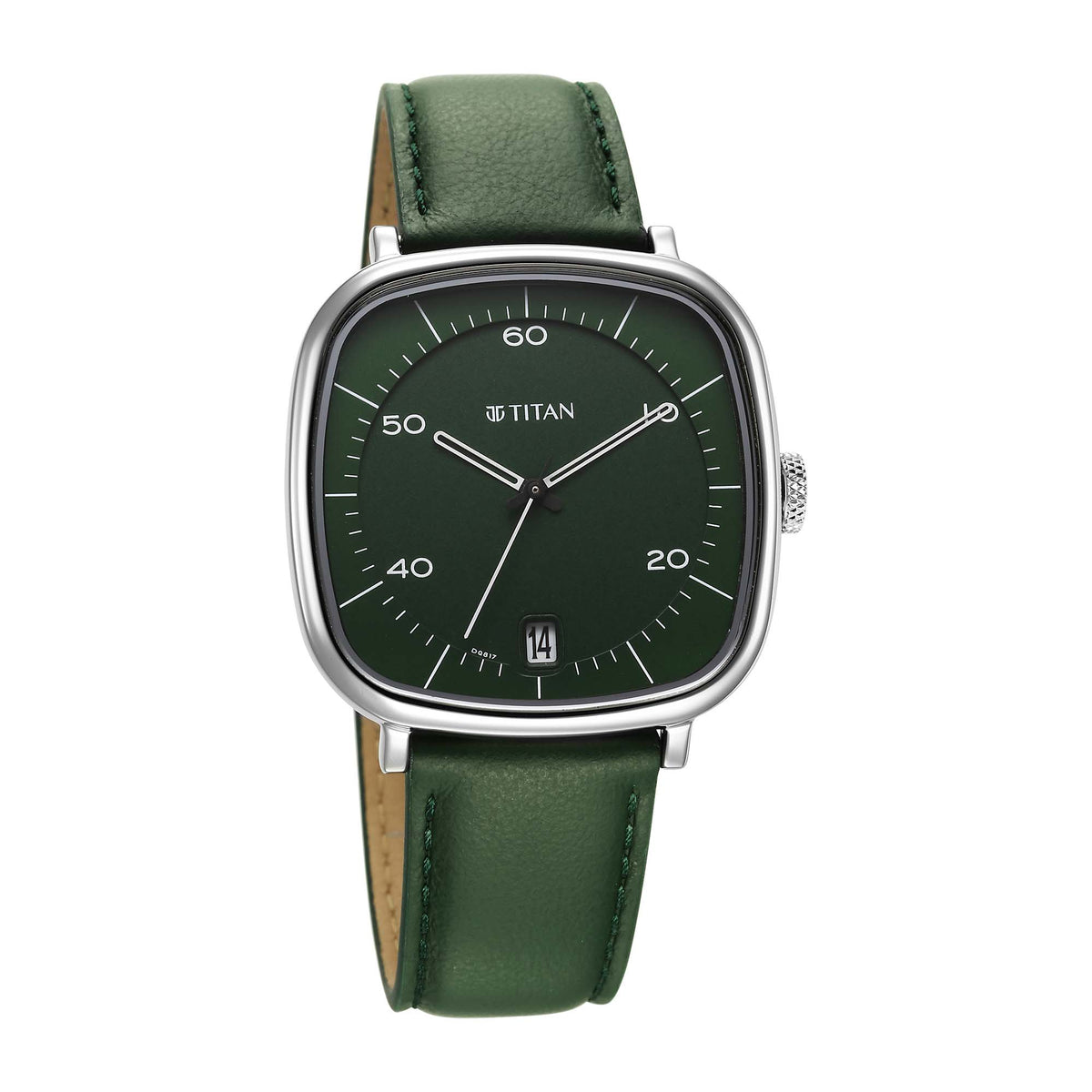 Titan, Men's, Analog Watch, Green Dial, TI-1885SL04