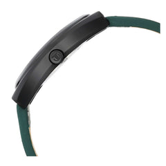 Titan Bolt Analog Men's Watch, Black Dial Green Leather Strap, 1887NL01 - view 4