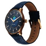 Titan Stellar Analog Men's Watch with Earth Disc and Blue Dial with Blue Leather Strap, 1890QL01