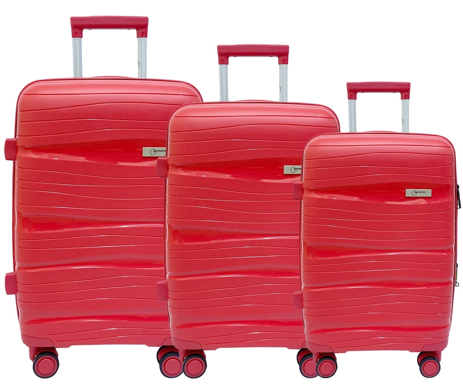 Globetrotter Boston 55cm Red 8 Wheel Hard Top Trolley, BOSTON55RD Globetrotter Cabin size luggage