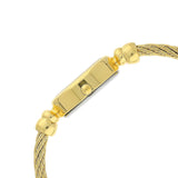 Titan Raga Women's Watch Analog Red Dial with Gold Stainless Steel Band, 197YM02