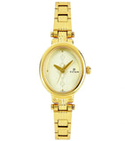 Titan Women's Watch Karishma Collection Analog, Champagne Dial Gold Stainless Strap, 2535YM01