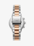 Lee Cooper Men's Multifunction Watch with Silver Dial and Silver/Rose Gold Stainless Steel Band, LC08382.530