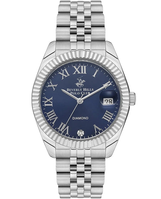 Beverly Hills Polo Club, Men's, Analog Watch, Blue Dial, with Stainless Steel Band, BH-BP3582C.390