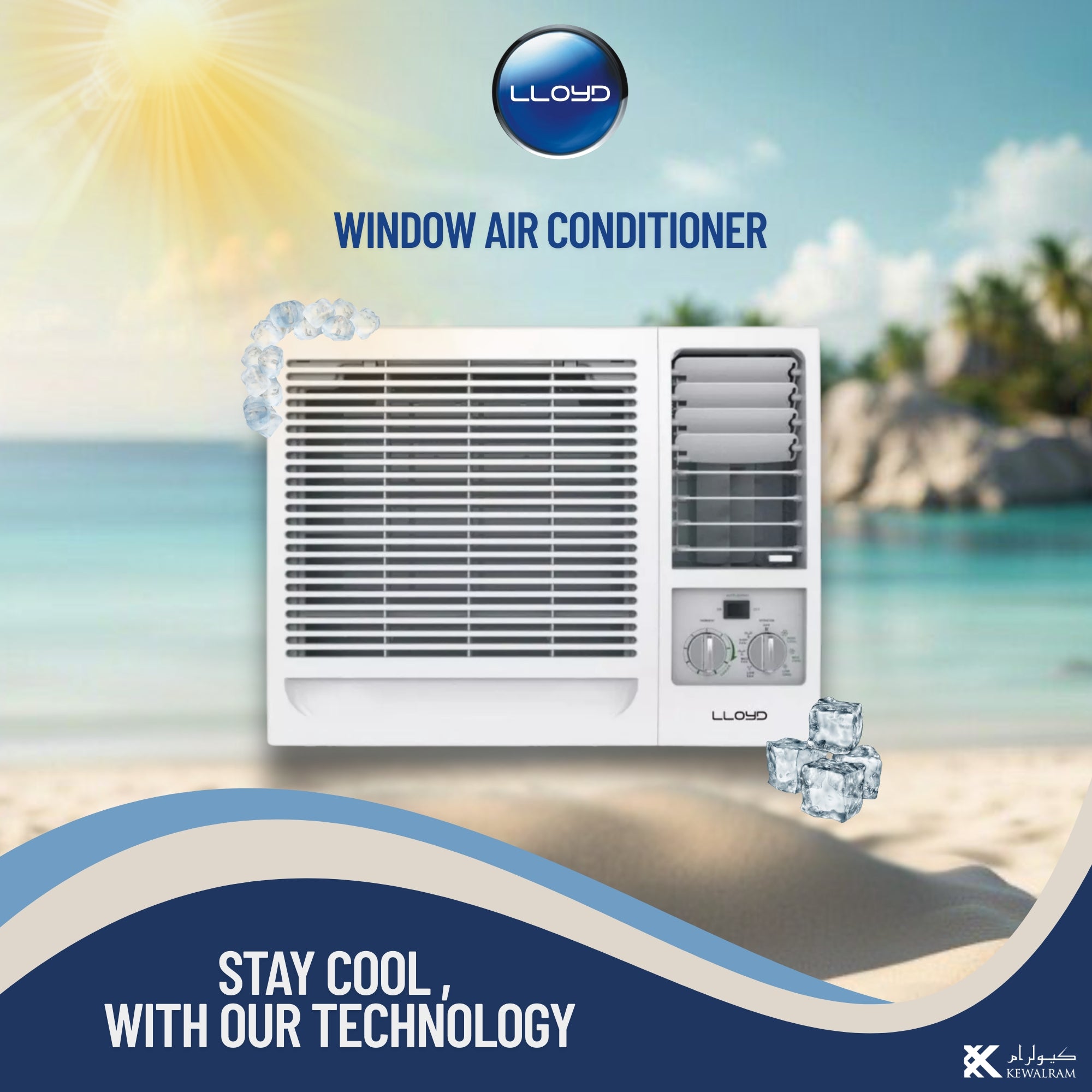 Lloyd 2.0 Ton Window Air Conditioner (AC),  5 Star Rating 21,300 BTU, GOW24B41TQCL