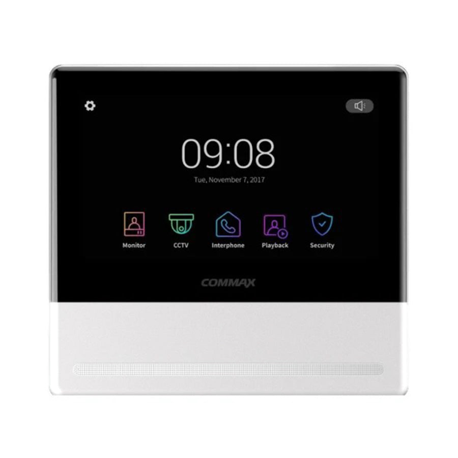 Commax Smart View IP Video Monitor 7" Connectable with PoE Switch, CIP-70QPT-W