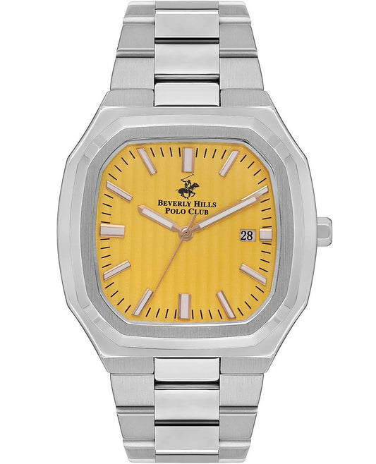 Beverly Hills Polo Club, Men's, Analog Watch, Silver Dial, with Stainless Steel Band, BH-BP3547X.370