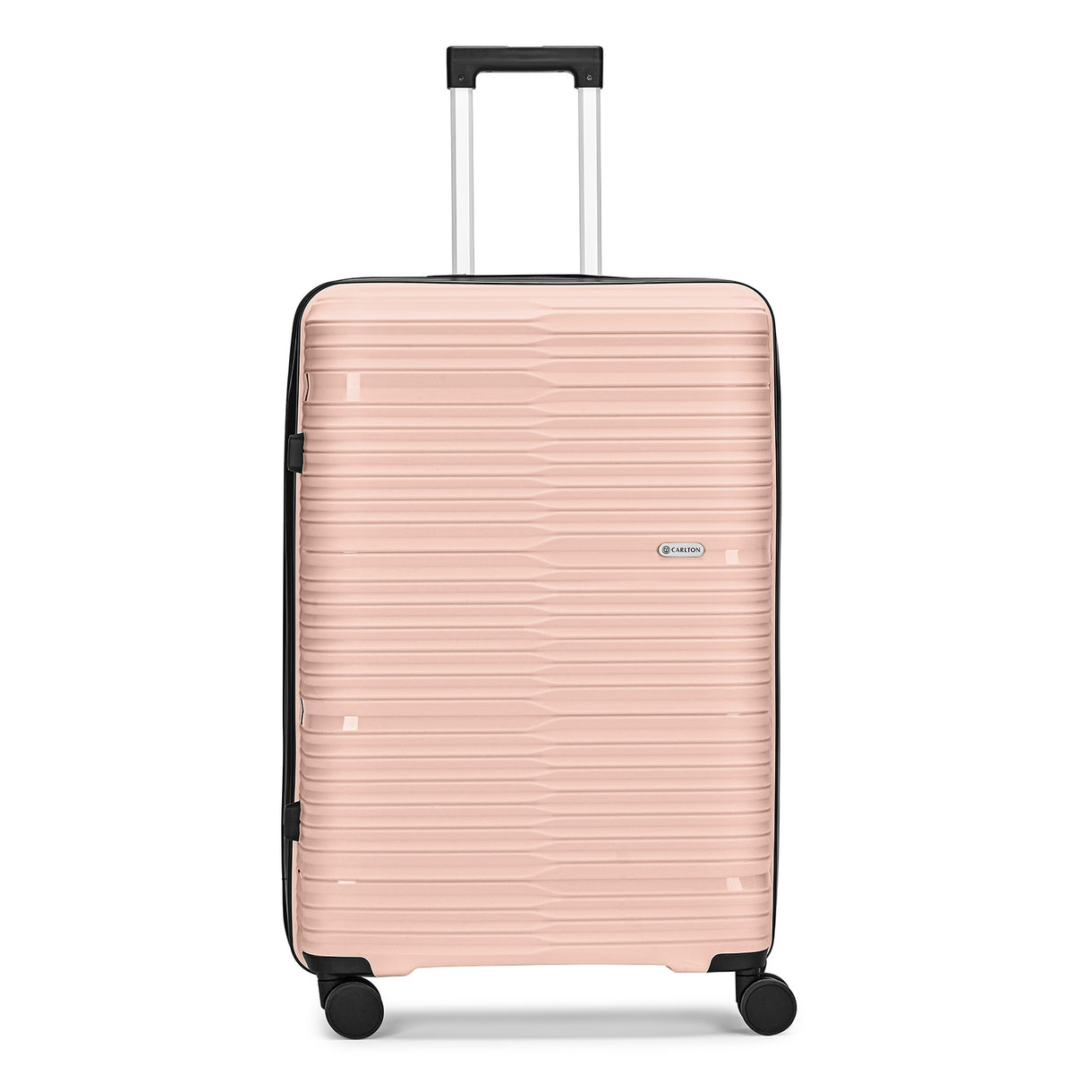 Carlton Alton 76cm 8 Wheel Hard Top Trolley-Peach, ALTON76PK