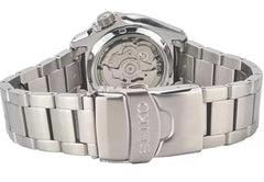 Seiko Men's Mechanical Watch, Arabic Green Dial Silver Stainless Band, SRPH49K
