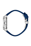 Quantum Men's Chronograph Watch Dark Blue Dial Dark Blue Silicone Band, ADG1278.397