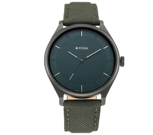 Titan, Men, Analog, Watch, Green Dial, 1802NL02