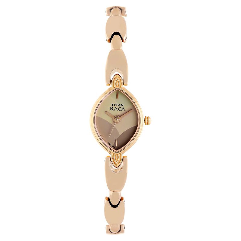 Titan Raga Women's Watch Analog Multicolor Dial With Rose Gold Metal Band, 2250WM01