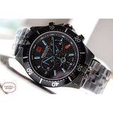Swiss Military Hanowa Men's Chronograph Watch Black Dial with Black Stainless Steel Bracelet, SMWGI2100730