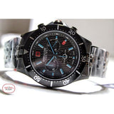 Swiss Military Hanowa Men's Chronograph Watch Black Dial with Black Stainless Steel Bracelet, SMWGI2100730