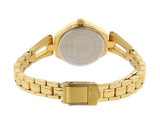Titan Women's Watch Karishma Collection Analog, White Dial Gold Stainless Strap,2345YM01