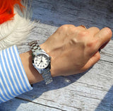 Casio Women's Watch Analog, White Dial Silver Stainless Steel Strap, LTP-1215A-7B2DF product image