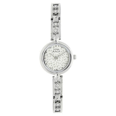 Titan Raga Essentials Women's Watch Analog Silver Dial Silver Metal Band, 2444SM05