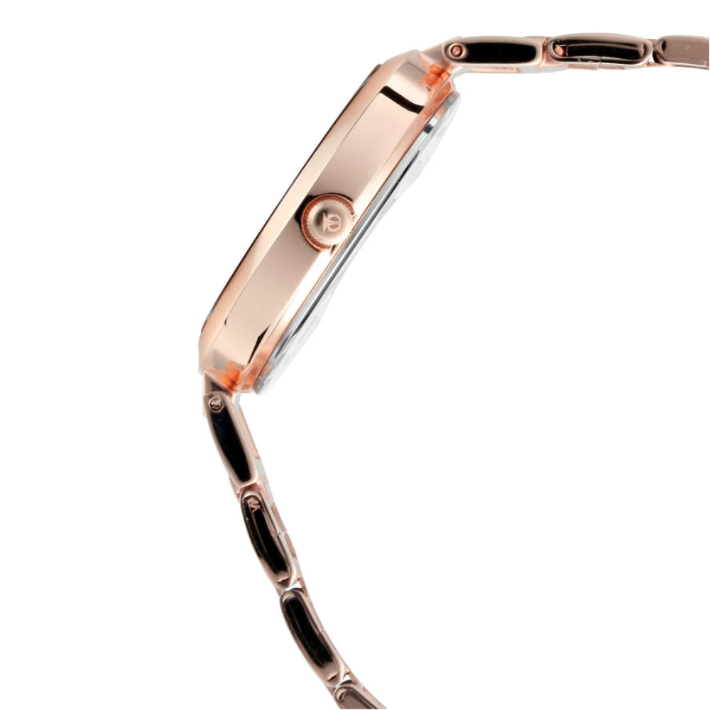Titan Women's Watch Sparkle Collection Analog, Pink Dial Rose Gold Stainless Strap, 2480WM03