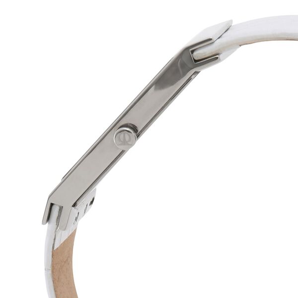 Titan Women' Edge Watch White Dial With White Leather Strap, 2514SL01