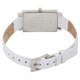 Titan Women's Watch Analog Mother of Pearl Dial With White Leather Strap, 2516SL01