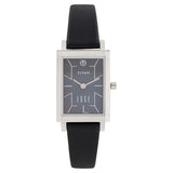 Titan Women's Watch Analog Mother of Pearl Dial With Black Leather Strap, 2516WL01