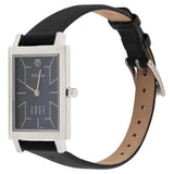 Titan Women's Watch Analog Mother of Pearl Dial With Black Leather Strap, 2516WL01