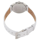 Titan Women's Edge Watch Analog White Dial With White Leather Strap, 2517SL01