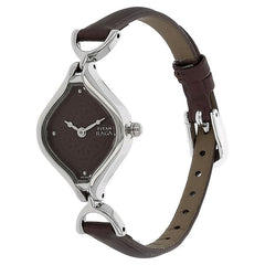 Titan Raga Women's Watch Analog Brown Dial With Brown Leather Strap, 2531SL01