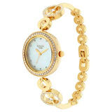 Titan Raga Women's Watch Analog Mother of Pearl Dial with Gold Stainless Steel Band, 2539YM02