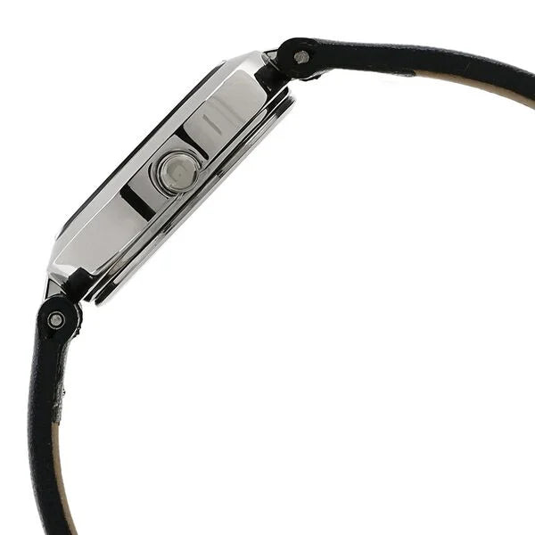Titan Raga Women Watch Analog  Silver Dial With Black Leather Strap, 2540SL01