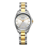 Titan Women's Quartz Analog Silver Dial With Two Toned Stainless Steel Strap, 2565BM01