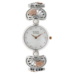 Titan Raga Aurora Women's Watch Analog Mother of Pearl Dial With Two-toned Metal Band, 2567KM01