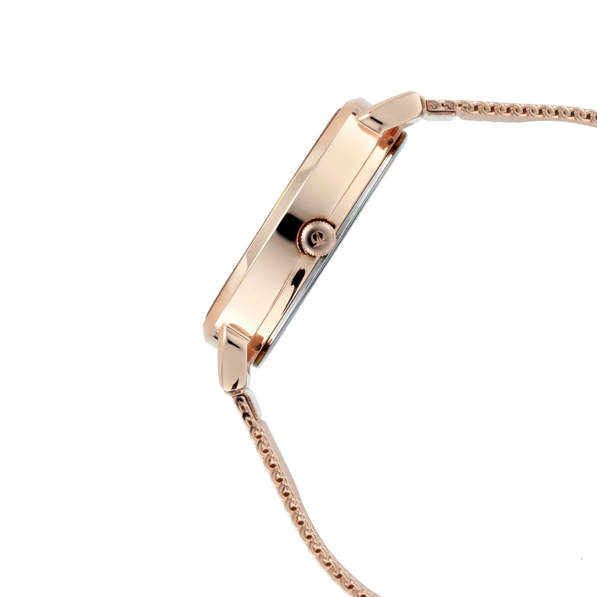 Titan Women's Watch Sparkle Collection Multifunction, Blue Dial Rose Gold Stainless Strap, 2569WM05