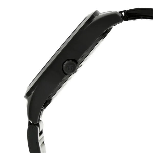 Titan Quartz  Women's Analog Watch Black Dial with Black Stainless Steel Strap, 2570NM01